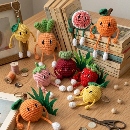6in1 Mini Fruit Crochet Pattern